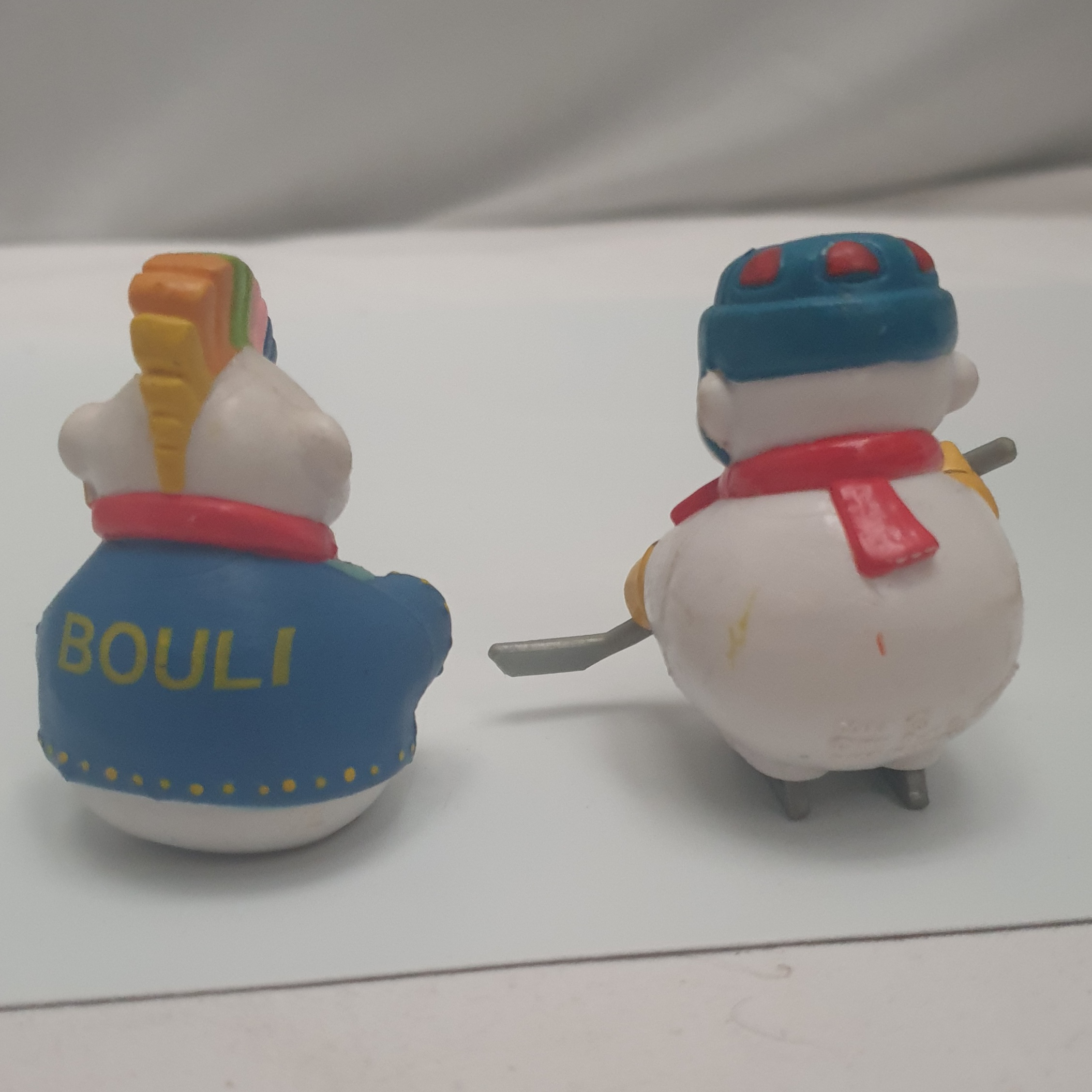 Duo de figurines bouli le bonhomme de neige vintage 80s - Bon état - Photo 3